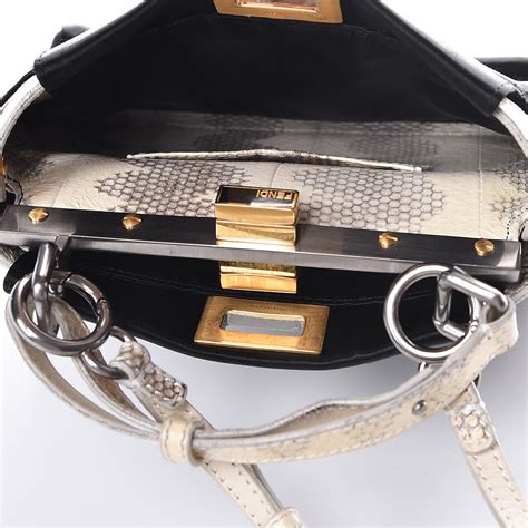 fendi peekaboo woven bag|fendi peekaboo snakeskin.